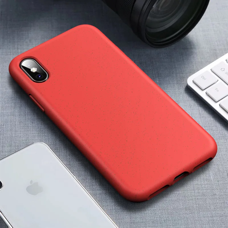 Чехол для iPhone 7 8 X XR чехол s iPhone 6 7 8 Plus Xs Max силиконовый тонкий матовый из ТПУ мягкий чехол для Apple iPhone 6S 7 8 XS XR - Цвет: Red