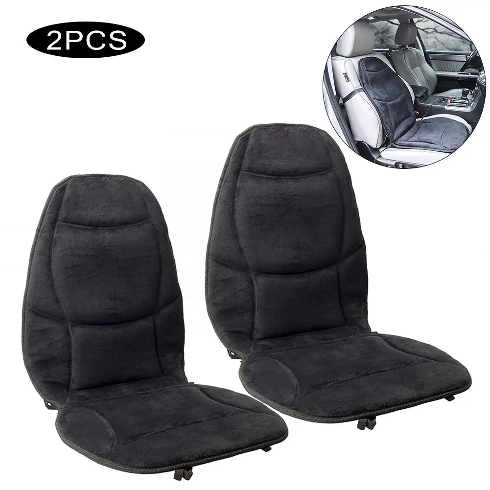 

2pcs 12v Car Auto Front Seat Heated Cover Heater Cushion Temperature Controller Winter Warmer Pad