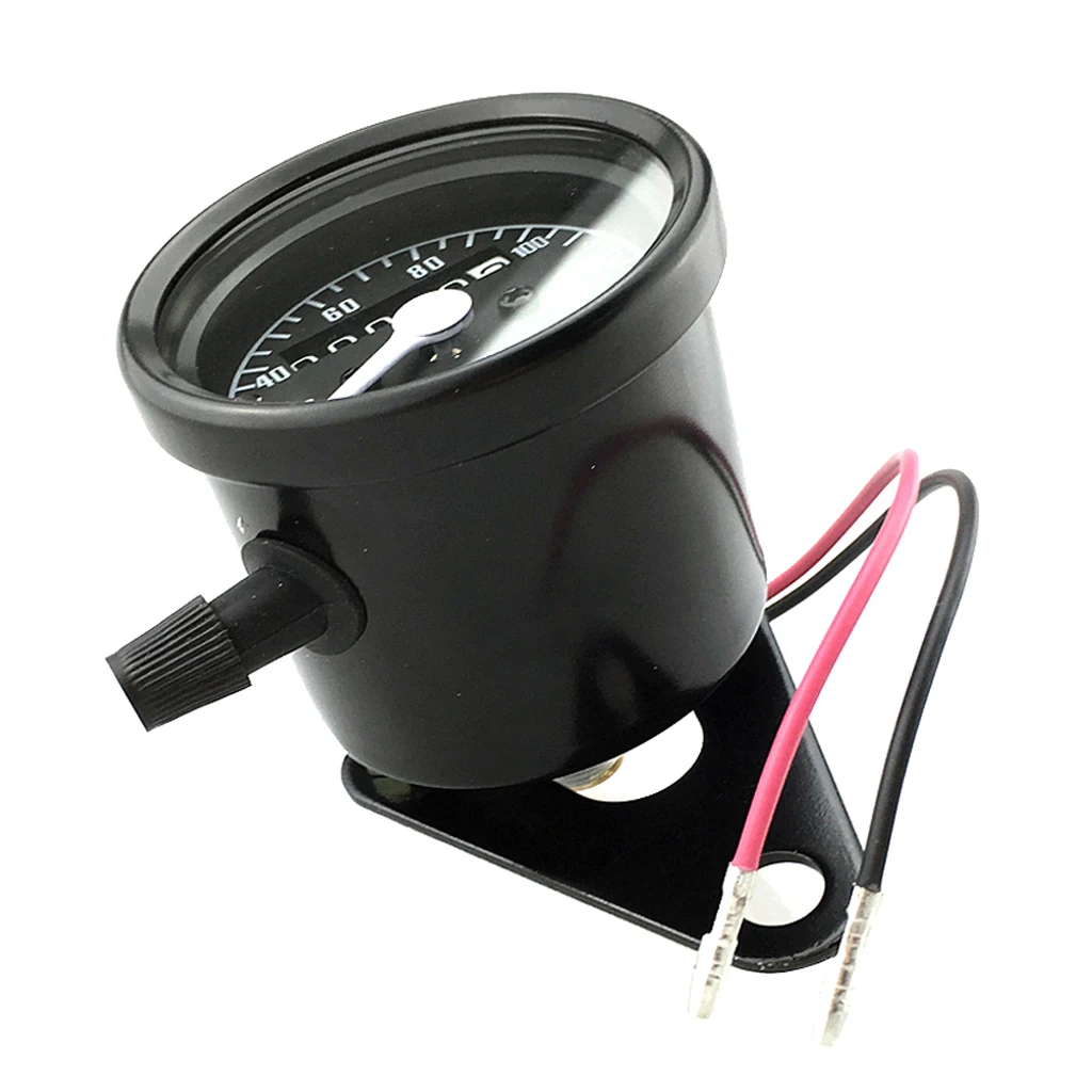 12V Motorcycle Dual Odometer Speedometer Gauge Miles Test  Meter