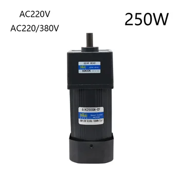 

AC220V, 220V / 380V, 6IK250GN-CF, AC gear reduction motor, high torque, reversible, fixed speed