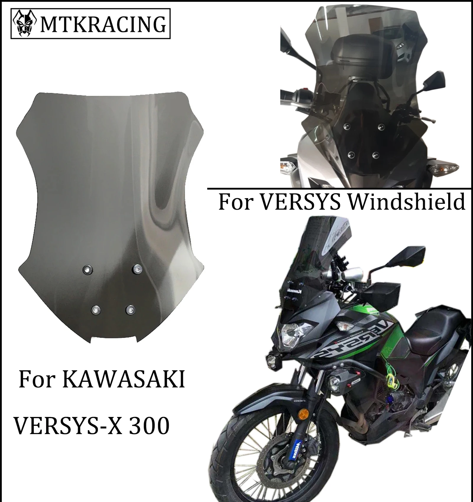 MTKRACING для KAWASAKI VERSYS X-300 X300 передний экран мотоцикла Лобовое стекло обтекатель
