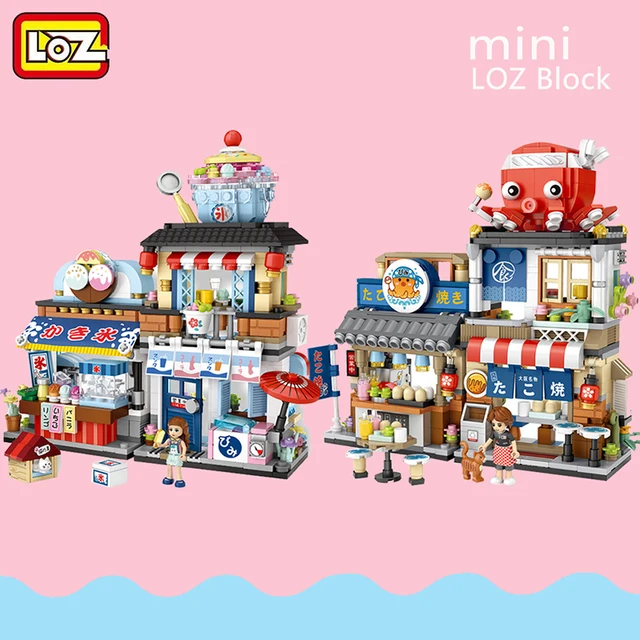New LOZ Diamond Mini City street Blocks Toys Plastic Assembly Blocks Children Toy Educational DIY Architecture Model 1218 1219 2