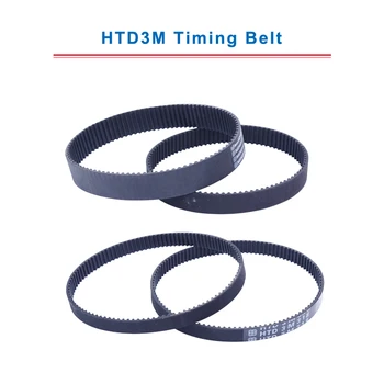 

HTD3M Timing Belt with circular teeth 3M-285/288/291/294/297/300/303/306/309/312 teeth pitch 3mm belt width 10/15 mm
