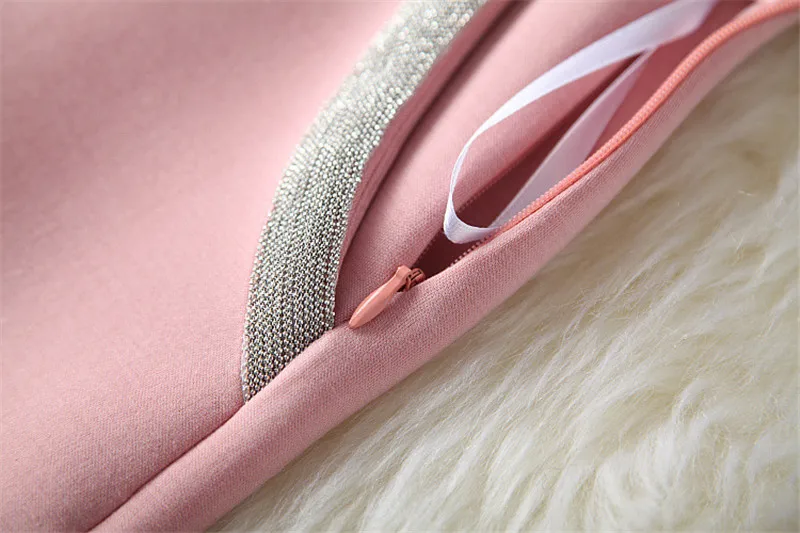 High Street Fashion Female Casual Two Piece Skirt Set Women Fashion Fall Winter Outfits Beading Hooded Top and Pencil Skirt Suit