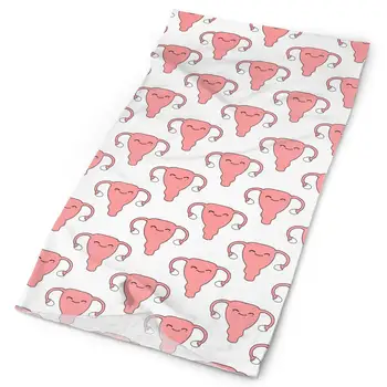 

Cartoon Uterus Pink Tube Bandanas Headwear Headband Magic Scarf Face Mask Neck Gaiter