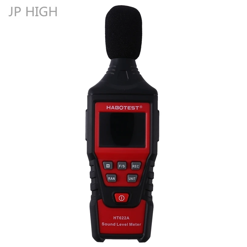 Habotest Handheld Ht622a Digital Decibel Meter Lcd Color Screen Noise Sound Level Meter With Tool Bag Range From 30-130Db(A)