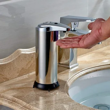

380ml Automatic Soap Dispenser Touchless Sanitizer Dispenser Smart Sensor Liquid Soap Dispenser for Kitchen Bathroom