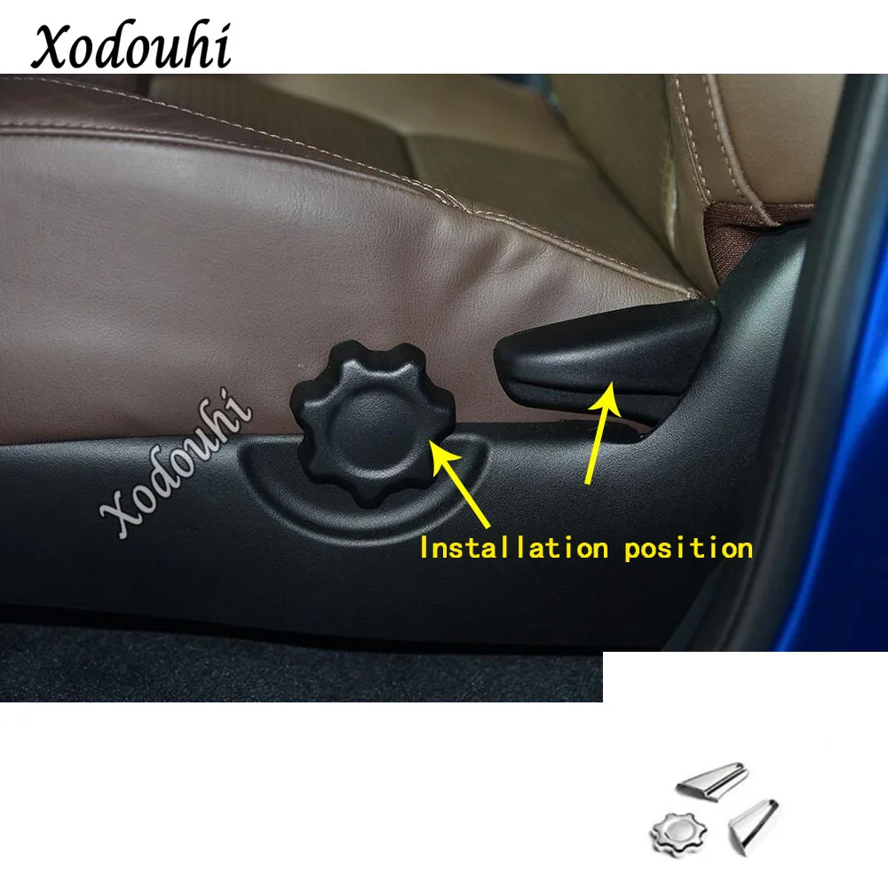 Car Body Styling Cover ABS Seat Adjustment Knob Button Switch Trim Parts 3pcs For Toyota Tacoma 2015 2016 2017 2018 2019 2020 | Автомобили