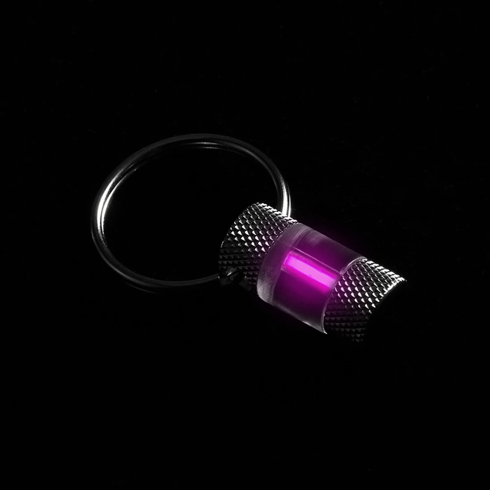 Розовый Самолюминесцентный Тритиевый газовый брелок автоматический светящийся светильник украшение с кольцом для ключей многофункциональный мини-инструмент для выживания на открытом воздухе edc инструмент - Цвет: Розовый