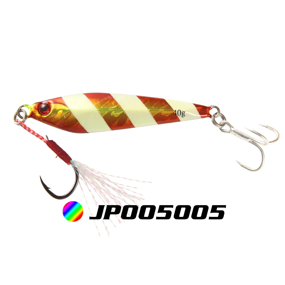JP005005 FSTK 40 г/70 мм металлическая джиговая блесна для джигинга, приманка для ловли рыбы, морской бас, приманка для ловли рыбы, искусственная приманка, медленный джиг - Цвет: JP005005