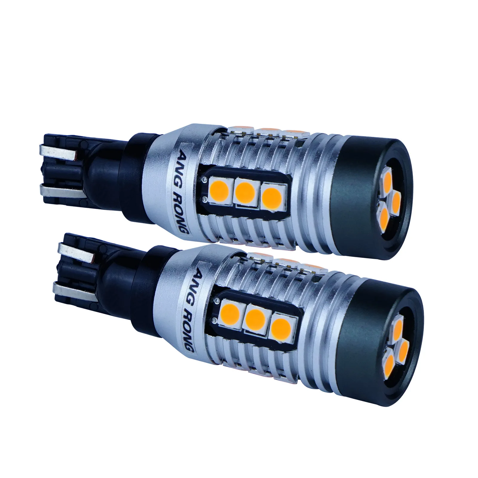 2 шт. T15 W16W Высокая мощность 15 SMD Янтарный светодиодный индикатор лампы Задний задний светильник DRL