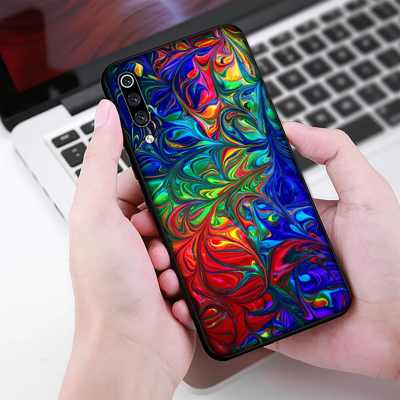 Цветной Радужный Мягкий силиконовый чехол IYICAO для телефона Xiaomi Mi 10 9 9T A3 Pro 8 SE A2 Lite