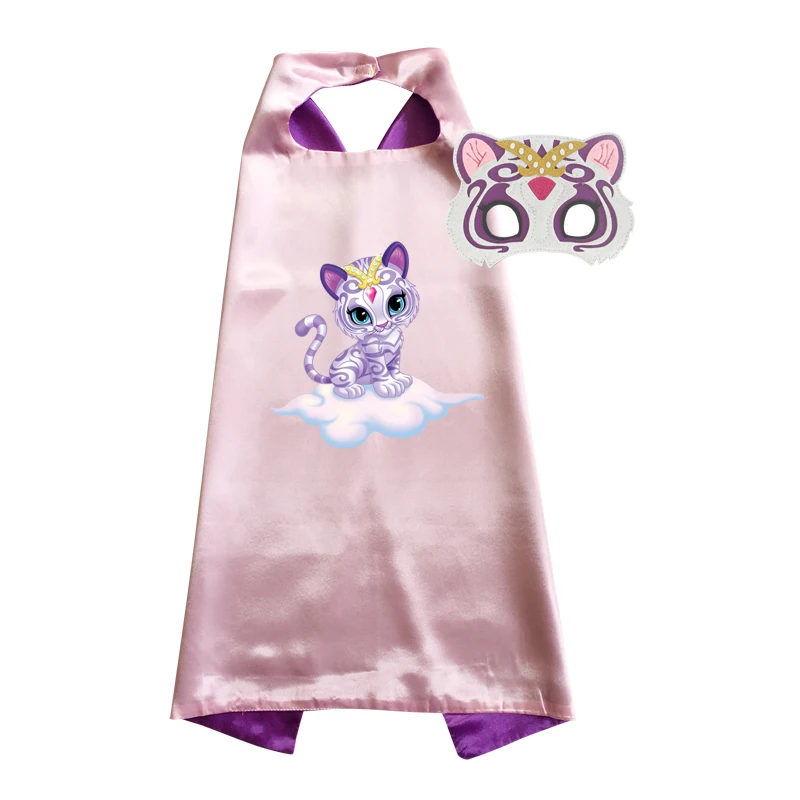 Shimmer and Shine Costume Cape with mask Girls Costume Halloween Costumes Anime Cosplay for Birthday Party