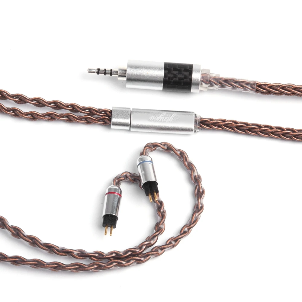 Yinyoo 8 Core Tin Plated Copper Cable 2 5 3 5 4 4mm Balanced Cable With MMCX 2pin Connector For LZ A6 Sony Yinyoo ZS10 AS10 ZSA