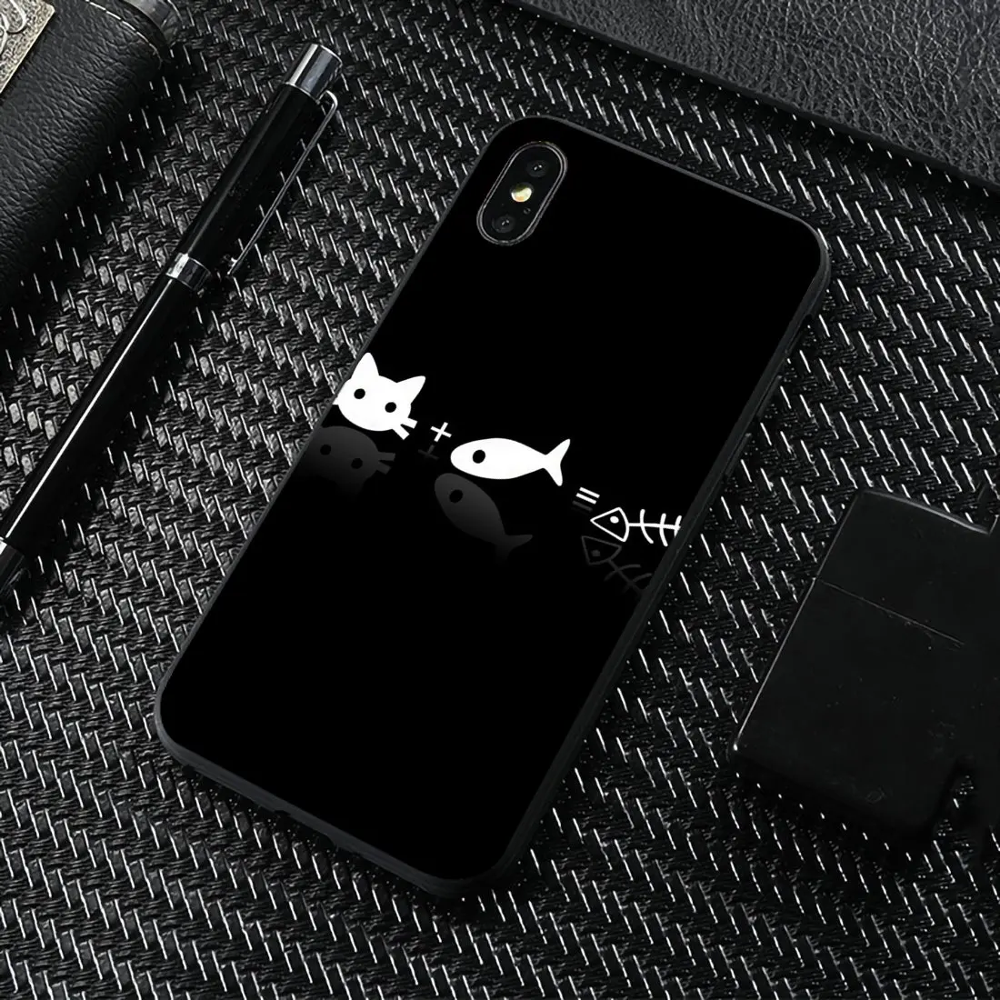 Модные черно-белые котом для детей от двух до восьми лет HTC One X9 M7 M8 A9 M9 M10 E9 Plus Desire 630