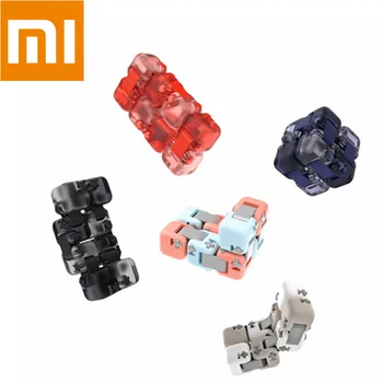 

New Xiaomi Mijia Mitu Spinner Colorful Building Blocks Finger Fidget Decompression Toy Puzzle Assembling Cube Finger Spinner Toy