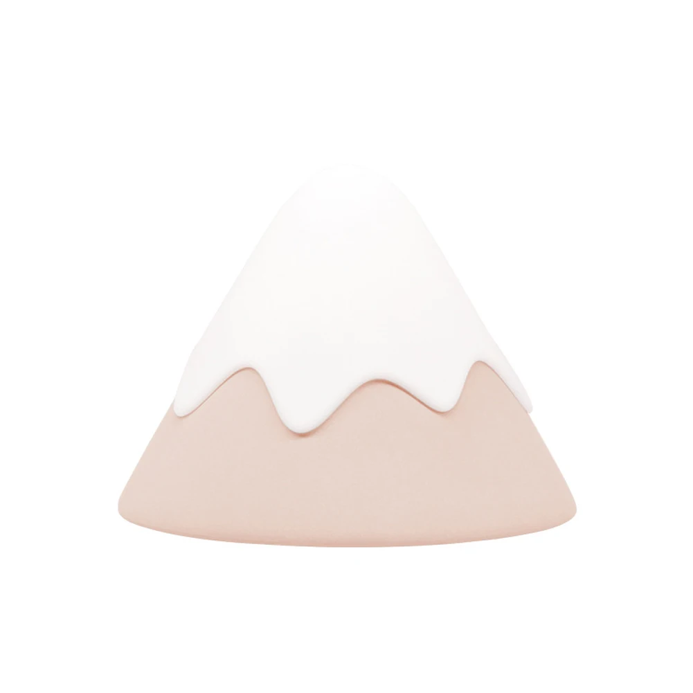 Decoration Wireless Led Touch Activated Bedside Night Light Home Snow Mountain Timer Kids Sound Control Rechargeable