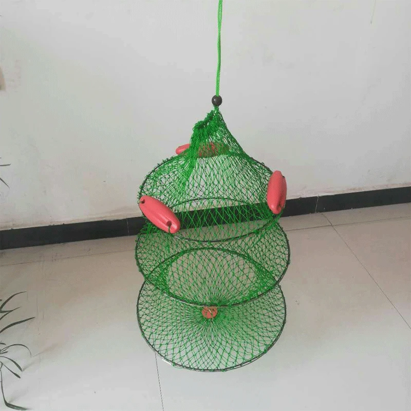

Ding Fishing Fish Basket Buoy Fish Basket Collapsible Fishing Basket Fishing Gear Angling Supplies
