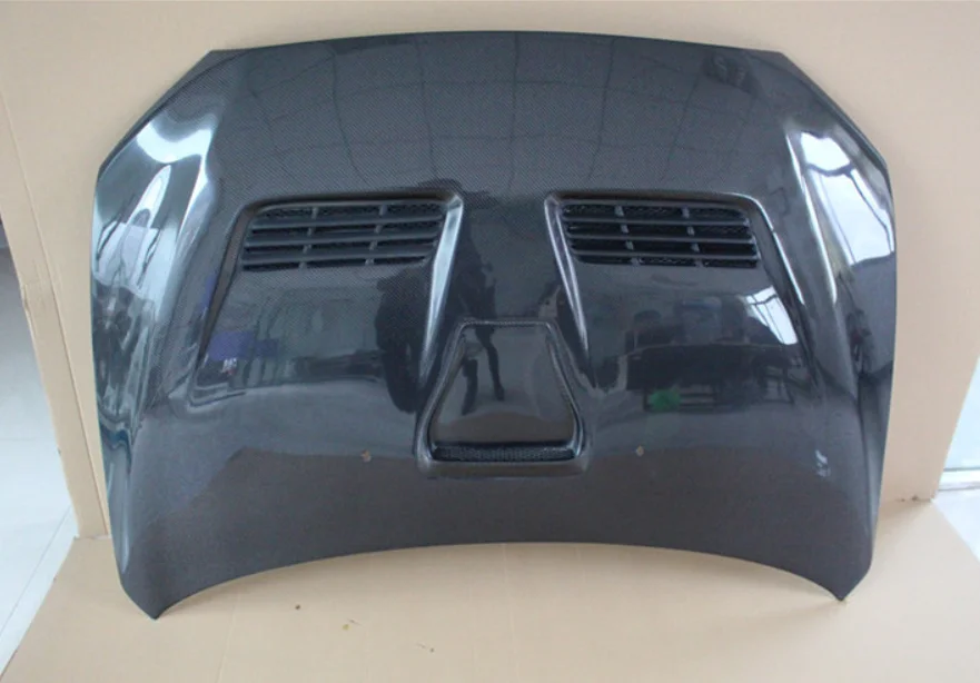 

High quality Carbon Fiber Front Bumper Engine Hood Bonnet Vent Cover For Mitsubishi Lancer EVO X EVO 10 2008 2009 2010 2011 2012