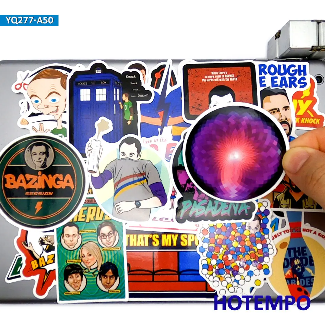 50pcs Big Bang Style US TV Series Funny Mix Laptop Phone Skateboard Stickers Pack for Kids Toys DIY Notebook Guitar Bike Sticker