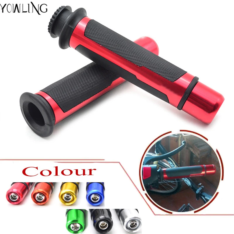 YOWLING Good Rubber alumium 7/8 inch 22mm Hand Grips Motorcycle Handlebar fit on motorbike,motocross,racing motor ATV Dirt Bike