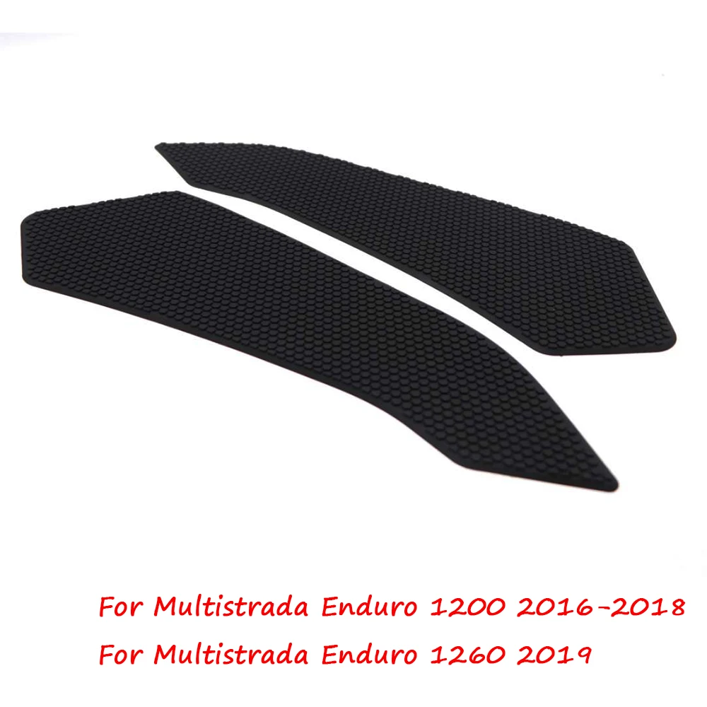 

Motorcycle Black Anti-Heated Gas Tank Side Traction Knee Protector Anti Slip Pad For Ducati Multistrada Enduro 1200 1260