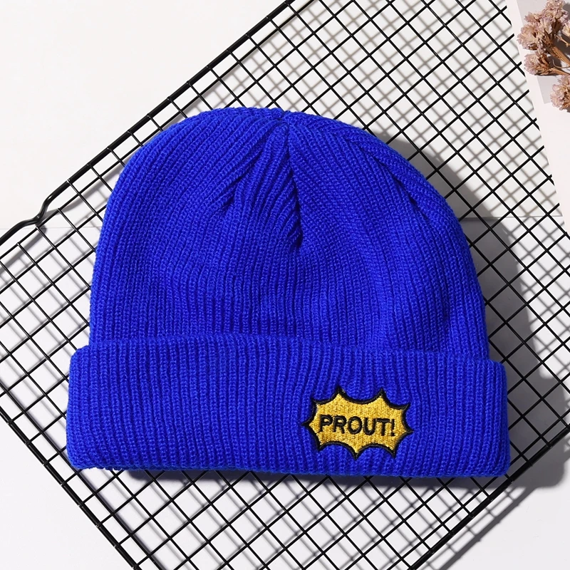 

Solid Color Cotton Warm Winter Hats For Women Men Knitted Hat Female Skullies Beanies