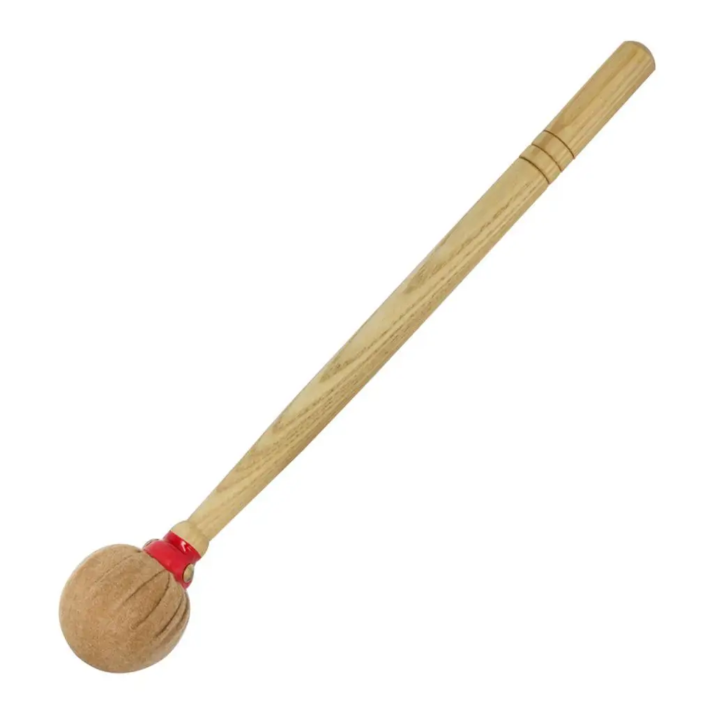 Bass Drum Stick Mallet Wood Hand Grip Cotton Head Drumstick For Drummer