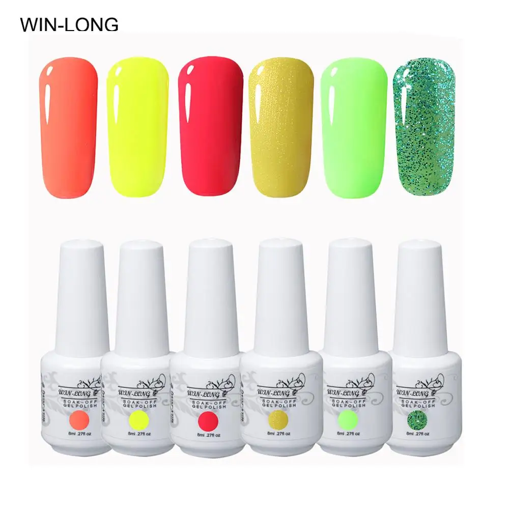 Беспроигрышный 8 мл Гель лак для ногтей УФ гель чистый цветной отмачиваемый