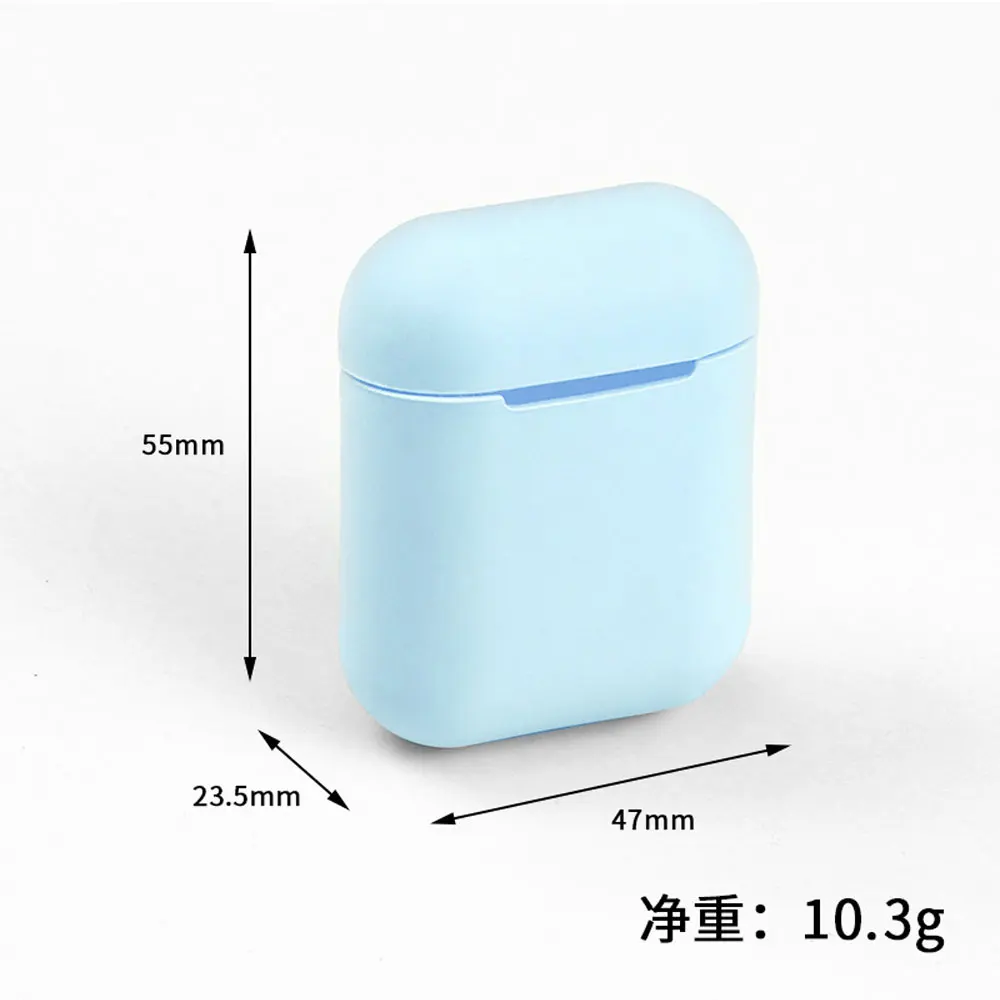Для Airpods чехол силиконовые наушники бутоны конфеты кремнезема гарнитура для Apple наушники чехол s ультратонкий протектор чехол