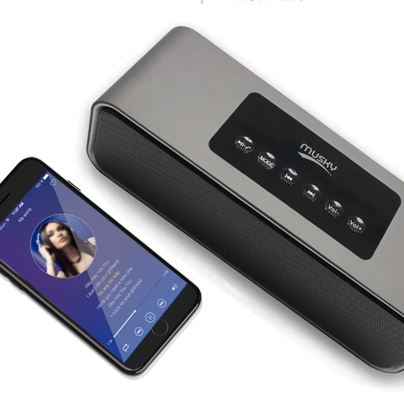 Будильник Bluetooth динамик сабвуфер беспроводной стерео время дисплей Поддержка Tf Aux музыкальный плеер Fm радио descktop часы
