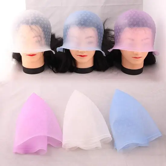 1pcs Pro Salon Dye Silicone Cap Hair Color Coloring Highlighting Reusable Caps Hat Frosting Tipping Dyeing Color Styling Tools