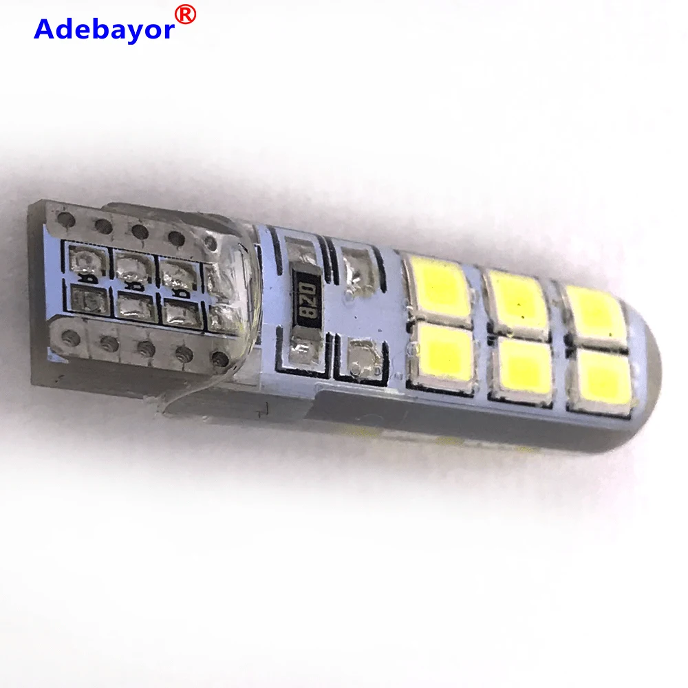 300 шт. авто светодиодный T10 Canbus 194 W5W 2835 SMD 12 Светодиодный светильник лампа без ошибок светодиодный светильник парковки T10 светодиодный автомобильный боковой светильник Адебайор