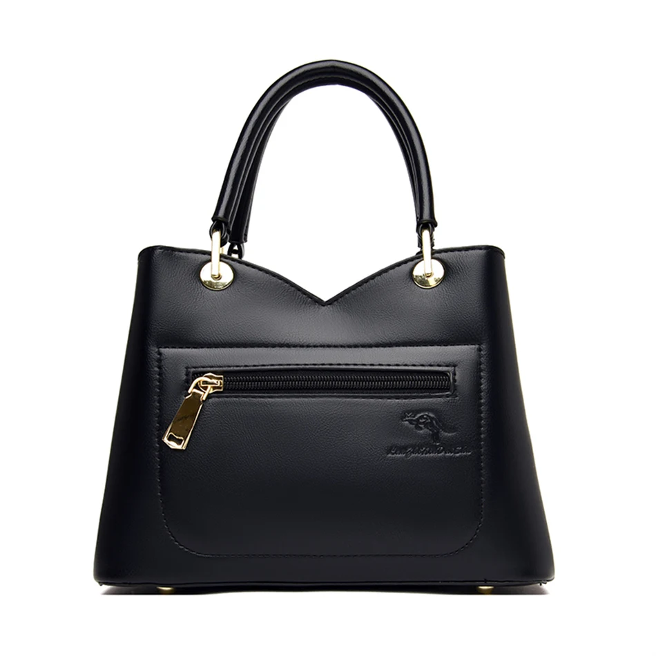 2022 Brand Luxury Handbag Women's Stitching Designer Shoulder Crossbody Bag Soft Leather Ladies Messenger Casual Tote Sac A Main