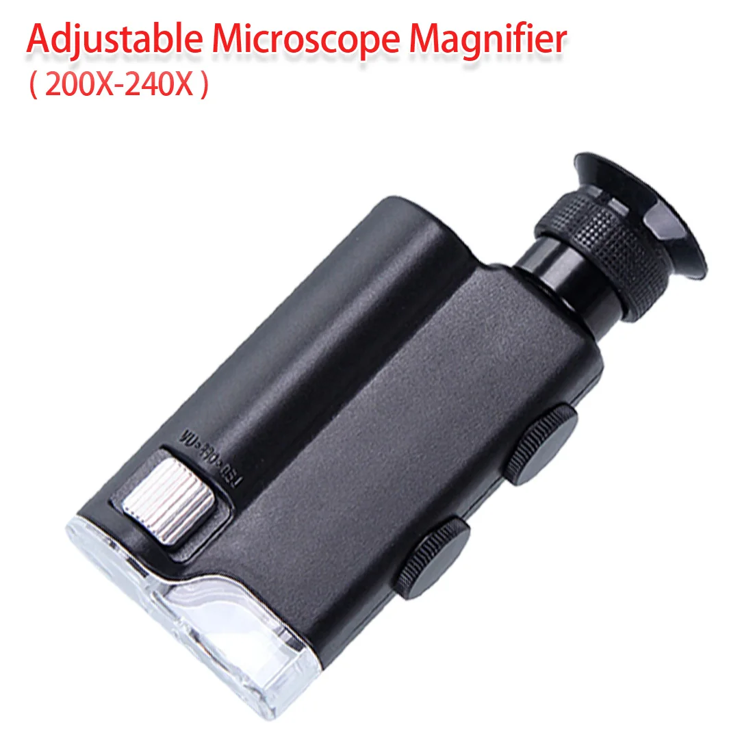 Neue Handheld-160X-200X-Zoom-Objektiv LED beleuchtet Tasche Mikroskop Vergr F9X7 