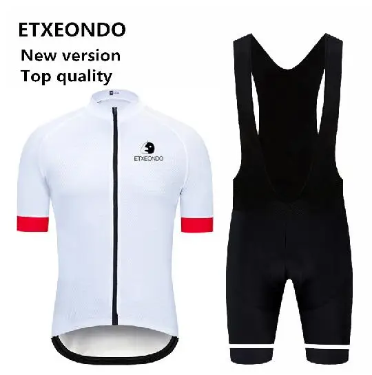 bib kits Новая версия! Профессиональная одежда для велоспорта Etxeondo, летний мужской костюм с коротким рукавом для велоспорта, Быстросохнущий комплект из Джерси для велоспорта, 7 цветов - Цвет: bib kits