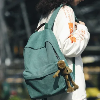 

Women's backpack 2020 new Canvas Backpack simple Student Backpack college style Backpack Travel Bag