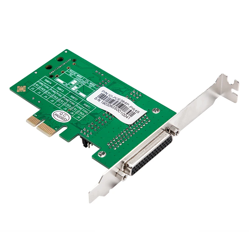 Серийный адаптер 4 порта RS 232 последовательный DB9 PCI Express адаптер RS232 к PCIe конвертерная карта PCI e RS-232 Плата расширения WCH384 чип