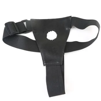 Black Strapon Penis Dildo Lesbian Sex Toys Strap-on Harness Dildo Penis Pants Fit For Different Size Penis Sex Toys 2