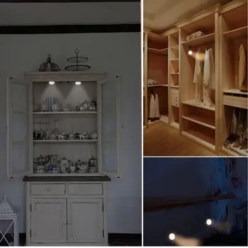 

Warm White Two-Color Remote Control Atmosphere Light LED Cabinet Light Dimmable Touch Sensor Staircase Corridor Night Light