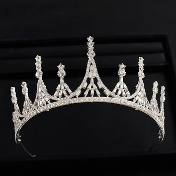 

Women Tiara with - Queen Crystal Crown for Bridal Girls at Wedding Prom Birthday Party
