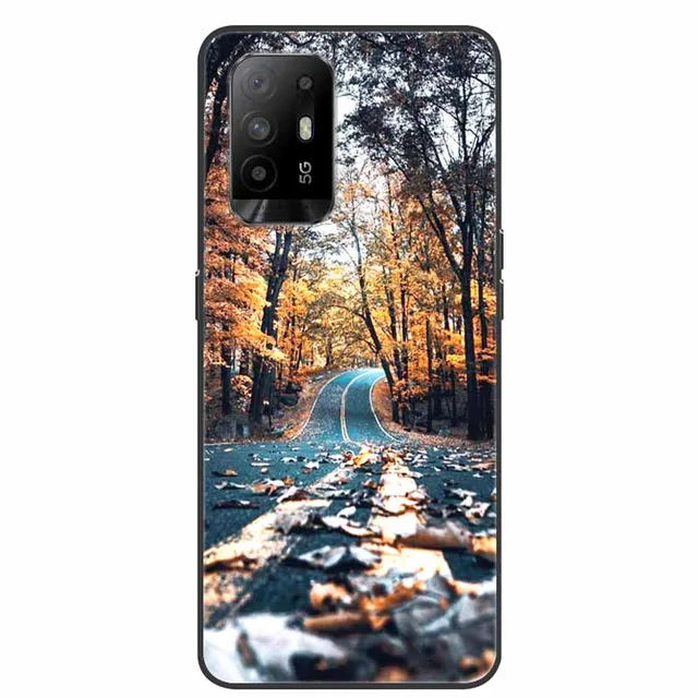 Custodia Silicone Per OPPO A94 5G/A95 5G - Design Marmo Glitter Rose Gold, Antiurto - Foto 4