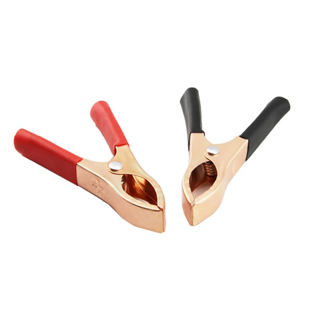 

10PCS 30A Car Battery Clip Polishing Electroplating Copper Cables Alligator Clip