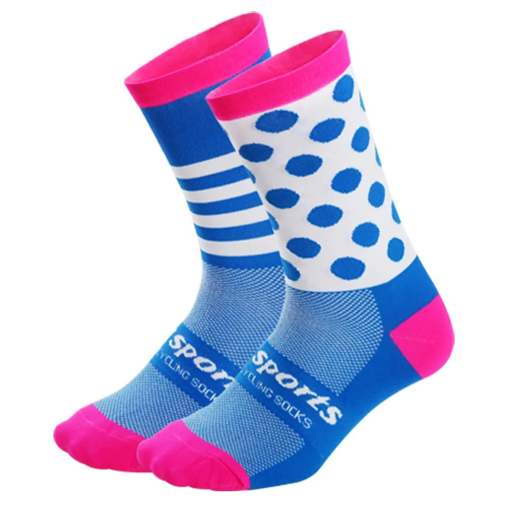 Носки для велоспорта, мужские носки для йоги, Компрессионные гольфы для бега, женские зимние нескользящие носки для улицы, брендовые велосипедные спортивные носки для мужчин - Цвет: Type 2