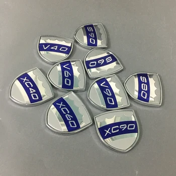 

For Volvo XC60 XC90 XC40 XC70 S70 S80 S90 S60 V90 V60 V40 C30 C70 Volvo Emblem Sticker Side Fender Windows Trunk Sticker Metal