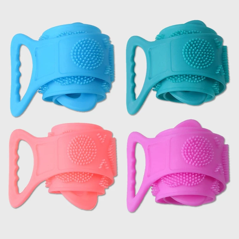 

Bath Belt Body Skin Exfoliating Massage Silicone Back Scrubber Soft Bath Towel for Shower Body Cleaning Bathroom Shower Supplies