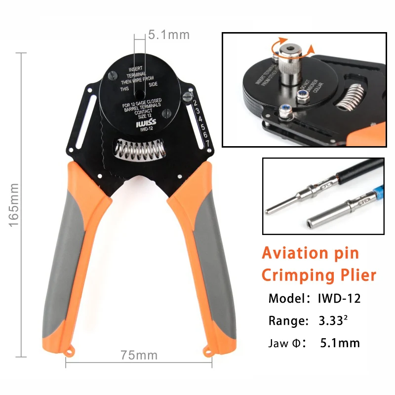 pino do codificador aviação ferramentas crimper