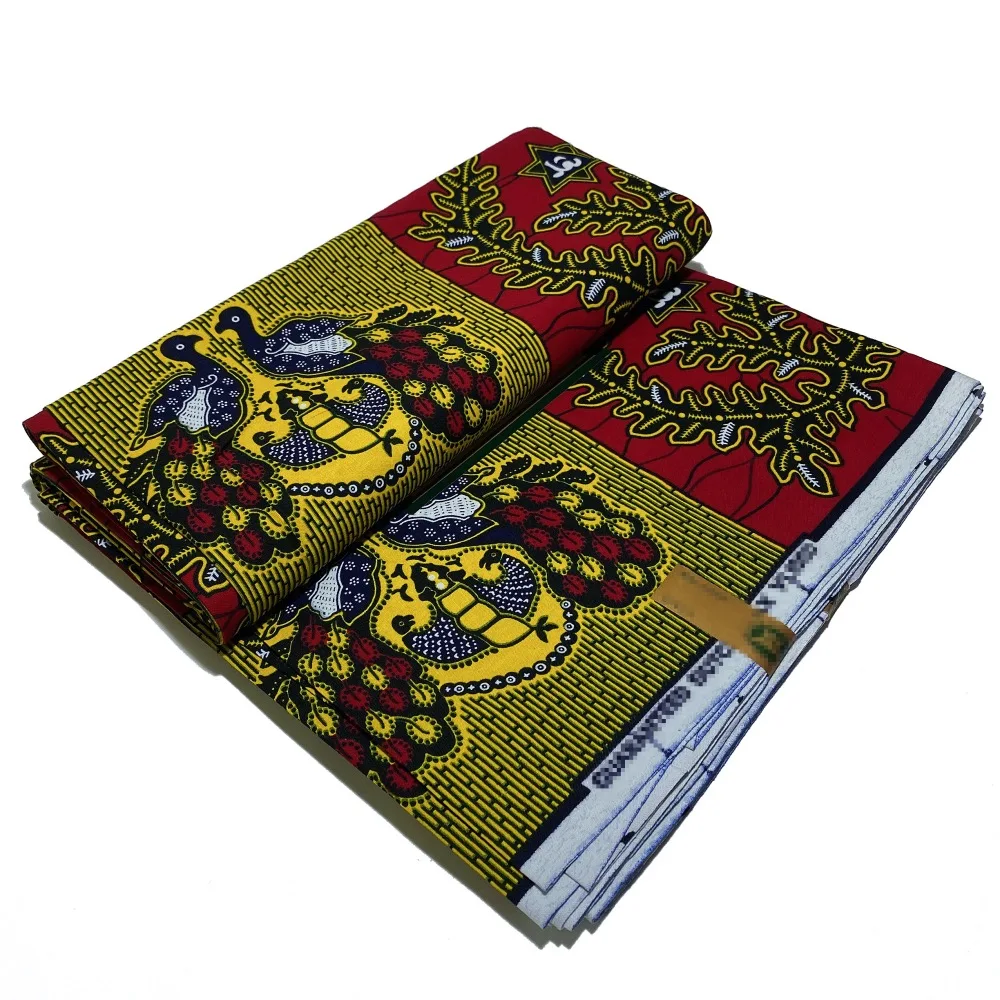 Holland real wax fabric high quality cotton Africa Nigeria Ghana style Ankara fabric African clothing wax print 6 yards