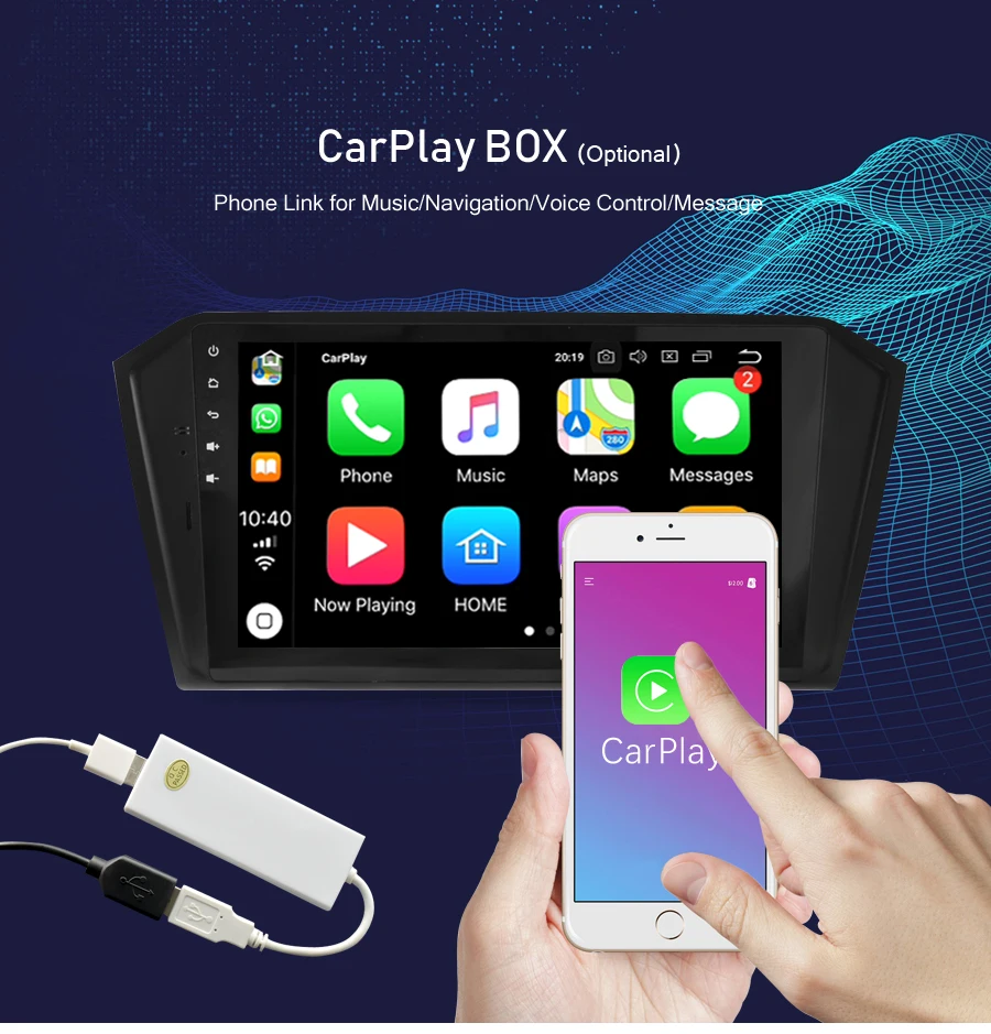 Best Android 9.0 car Radio Multimedia DVD Player For Volkswagen Passat Magotan 2015-2017 Auto GPS Navigation Stereo Video Stereo 5