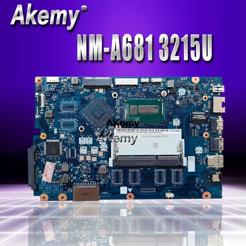 Для lenovo Ideapad 100-15IBD 100 15IBD CG410/CG510 NM-A681 Материнская плата ноутбука 3215U процессор